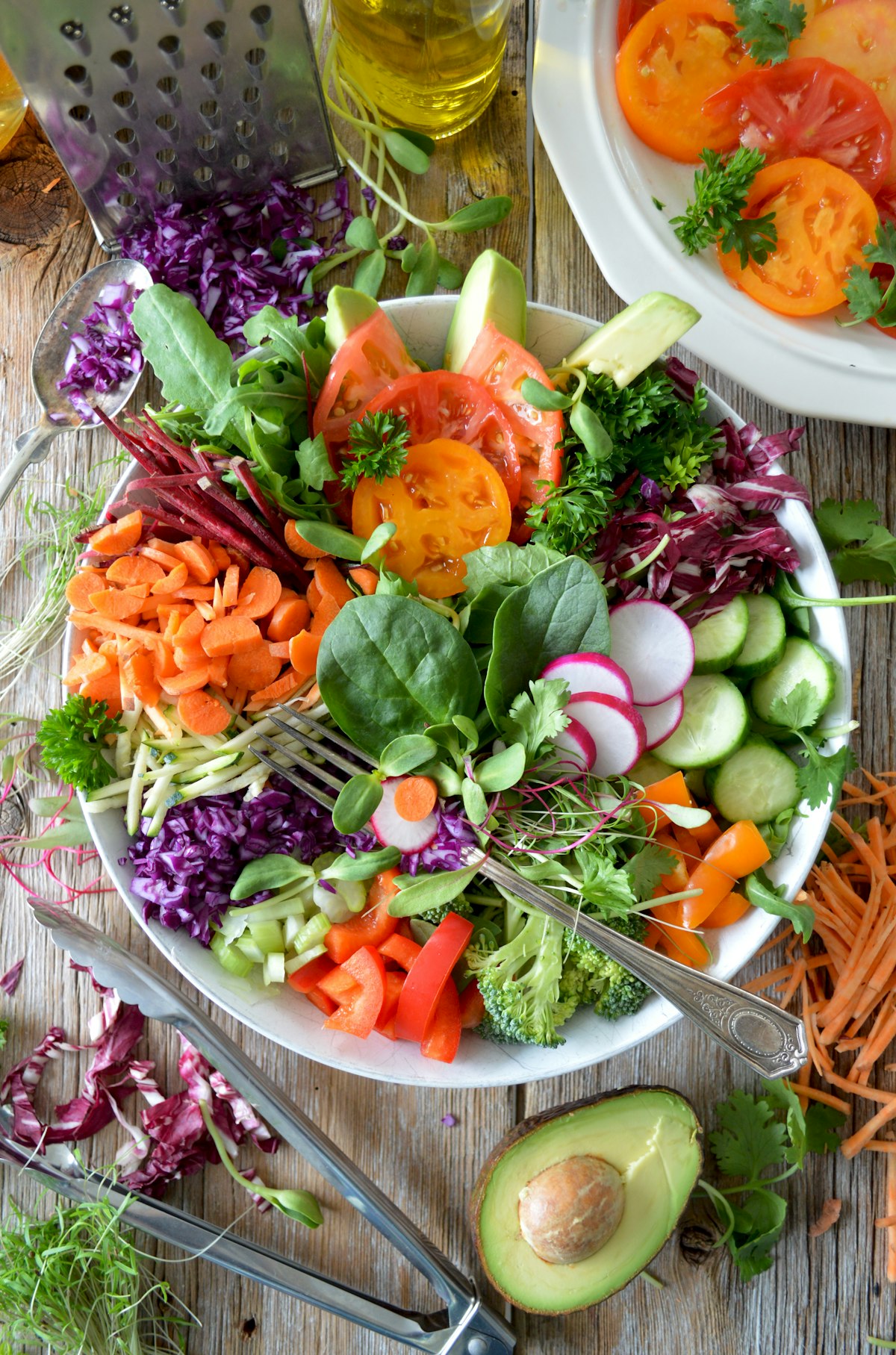 Fresh Vegetable Box filled with seasonal greens and root vegetables